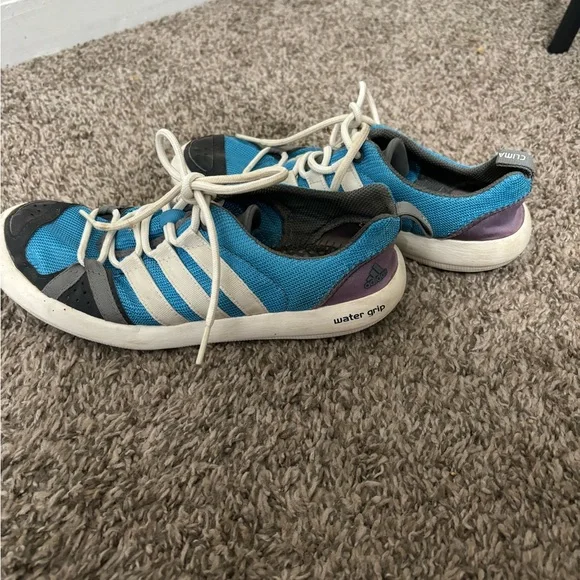 Adidas Climate Boat Shoes Watergrip Shoes Blue Size